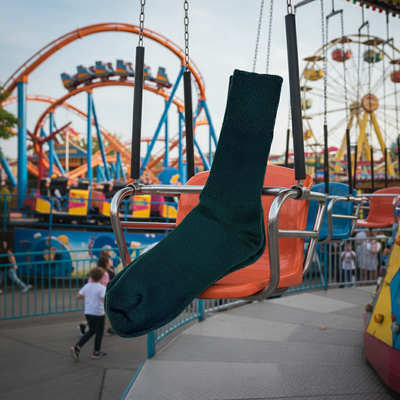 Recycled Cotton - Socks - Green