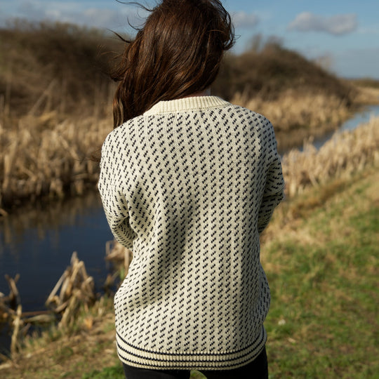 British Wool Nordic 2.0 Jumper - Ecru – Mars Knitwear