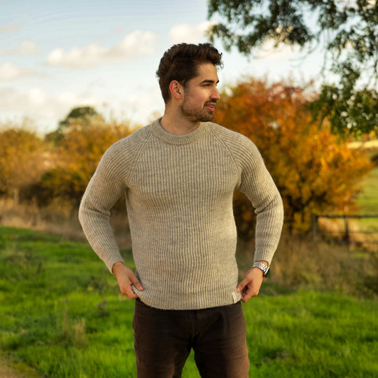 British Wool Seamless - Hawking - Light Grey – Mars Knitwear