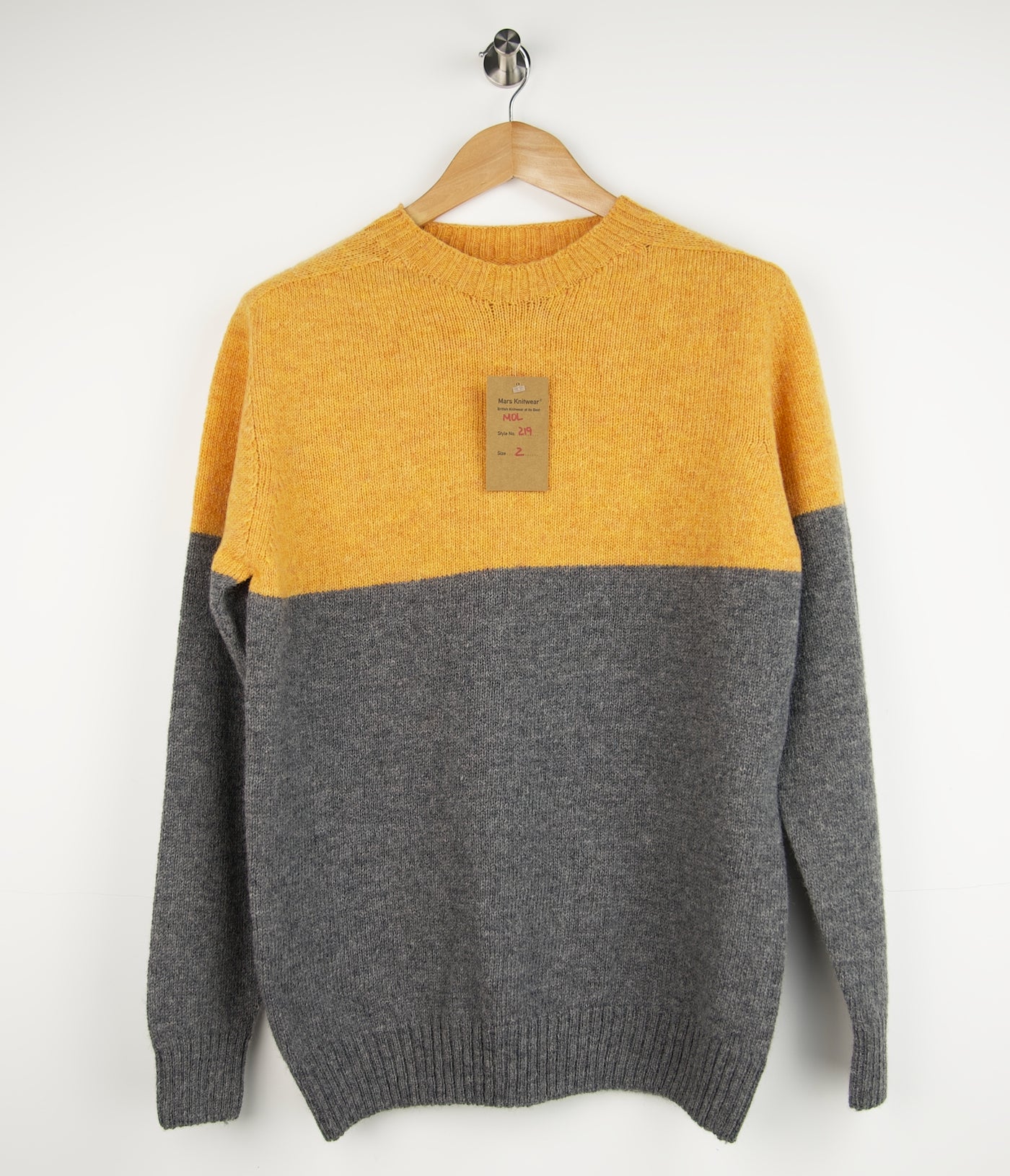 Supersoft Seamless Crew - Grey-Yellow \\ V1.0