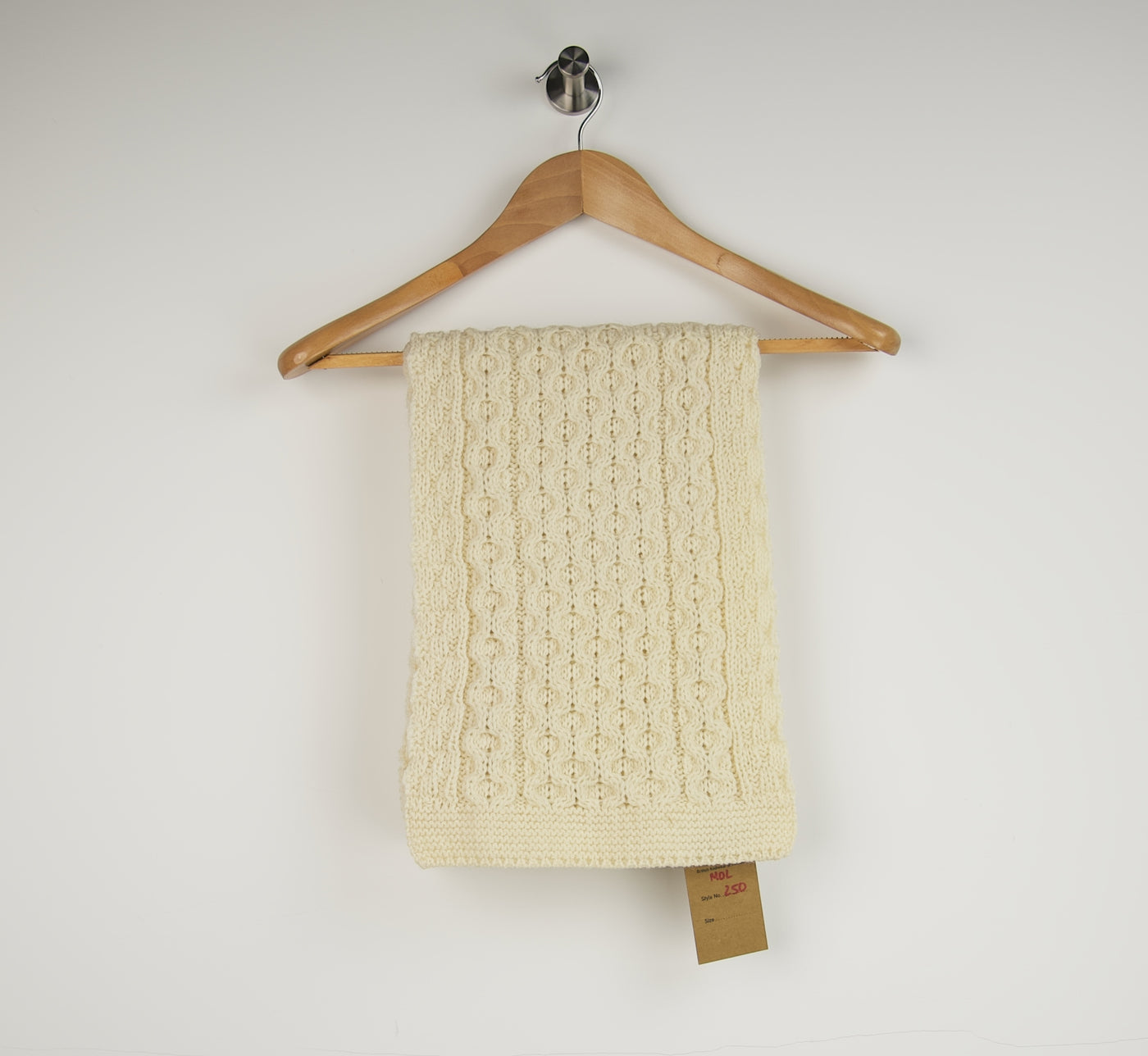 British Wool - Scarf - Ecru