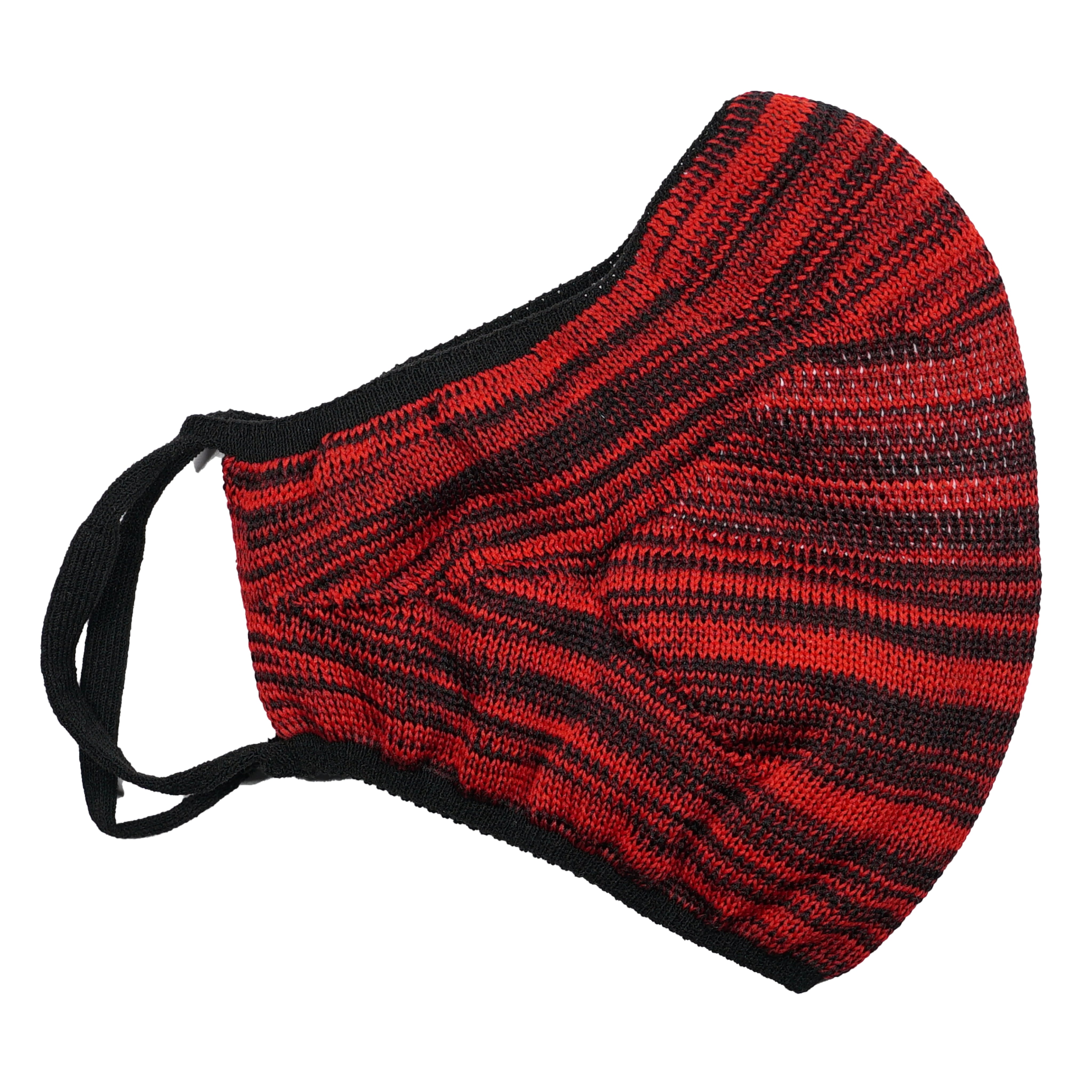 Prime Knit Face Mask Crimson Black Mars Knitwear