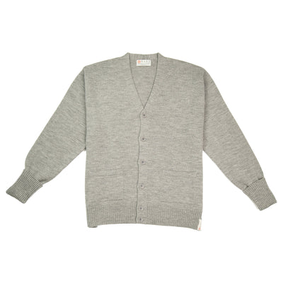 Merino Wool Signature Cardigan - Grey