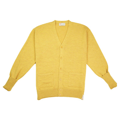 Merino Wool Signature Cardigan - Mustard