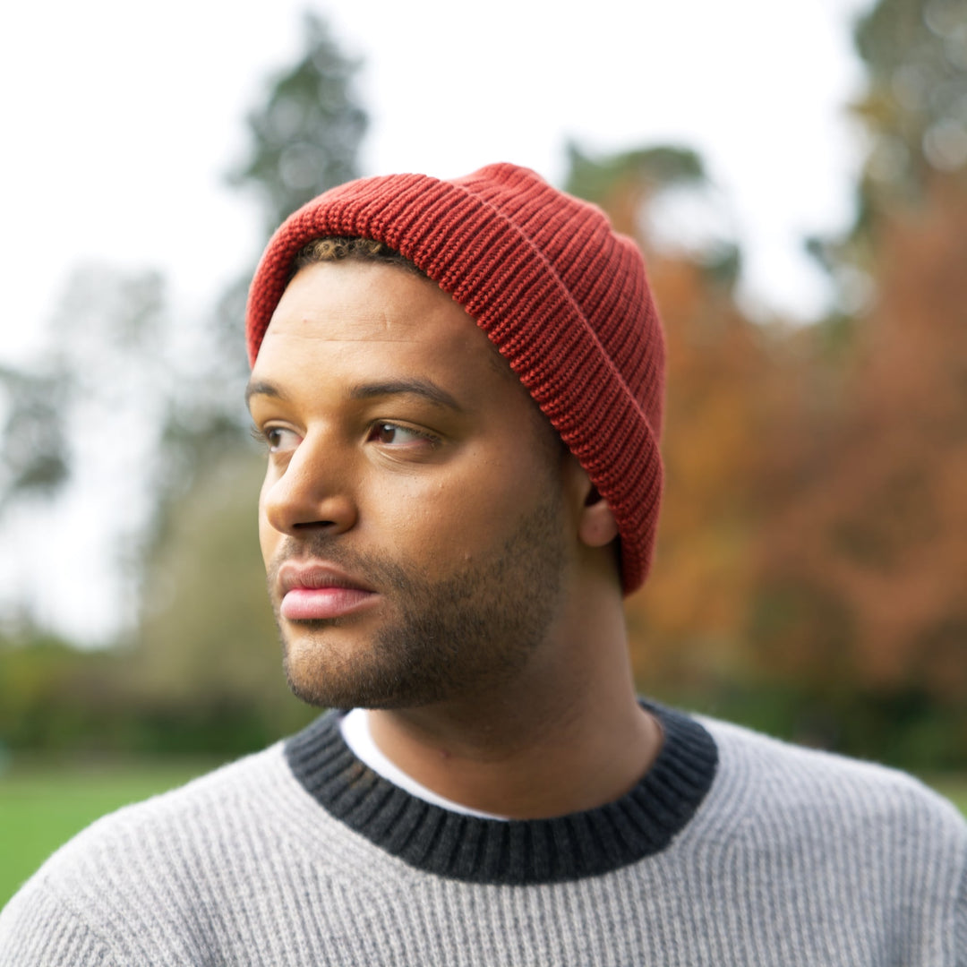 Merino Wool Signature Watch Cap - Rust – Mars Knitwear