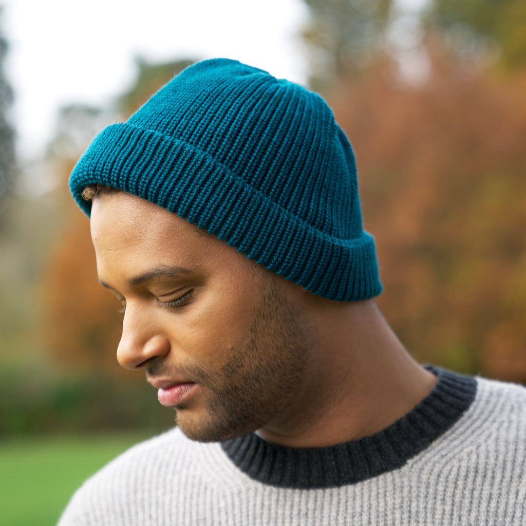 Merino Wool Signature Watch Cap - Teal – Mars Knitwear